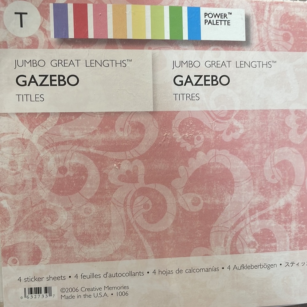 Creative Memories Sticker Pack Nip, Wedding Bliss
